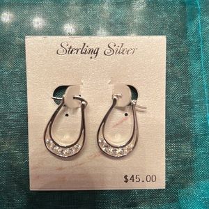Sterling silver hoop earrings
